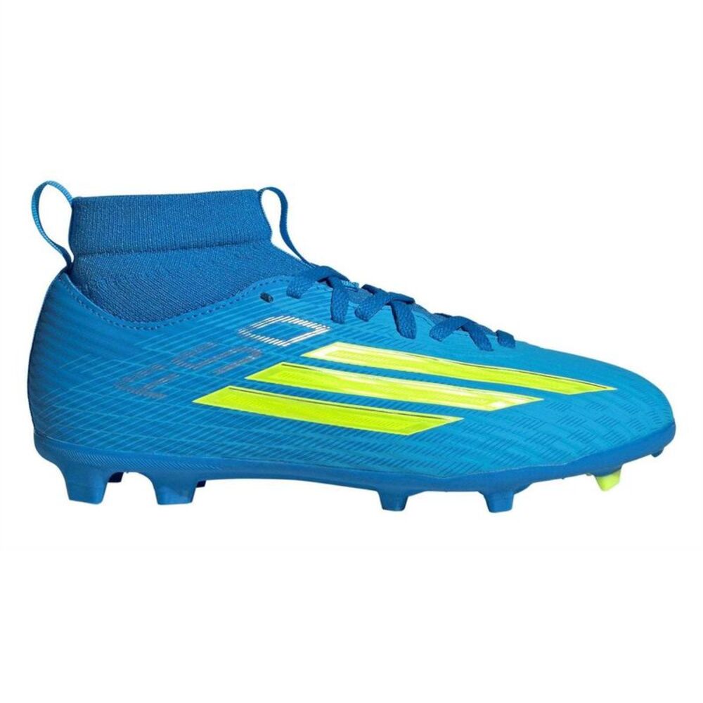 Adidas Childrens/Kids F50 League Print Firm Ground Football Boots / Blue/Yellow